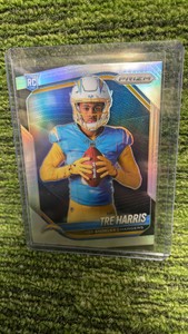 2025 Panini Prizm TRE Harris refractor rookie card RC Los Angeles Chargers