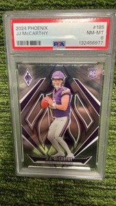 2024 Phoenix J.J.McCarthy PSA graded 8 Minnesota Minnesota Vikings