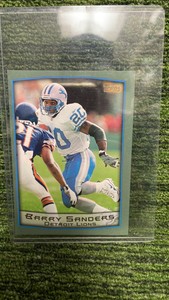 1999 Topps Barry Sanders, XL card Detroit Lions