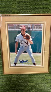 Framed autographed picture of Chuck Knoblock -Texas A&M Aggies