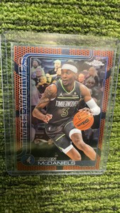 2025 Topps Chrome Jaden McDaniels Basketball Border variation