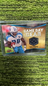 2009 Upper Deck NFL Chris Johnson game day gear -Tennessee Titans