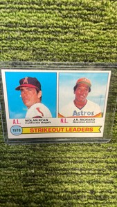 1979 Topps Nolan Ryan JR Richard strikeout leaders
