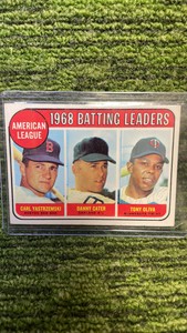1969 Topps batting leaders -Oliva, Yastrzemski