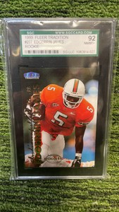1999 Fleer tradition, Edgerrin James rookie graded SGC 9