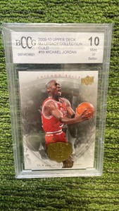 200910 Upper Deck MJ Legacy Collection Gold, Michael Jordan BCCG graded 10