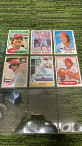Johnny bench Lot of 6 cards, Cincinnati Reds