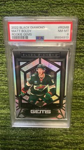 2022 Black Diamond Matt Baldy rookie gems PSA graded 8
