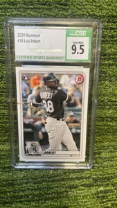 2020 Bowman LUIS Robert RC graded 9.5