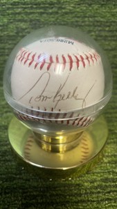 Minnesota Twins Tom Kelly manager autographed baseball