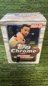 202425 Topps Chrome blaster box 4 cards per pack 8 packs per box