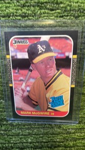 1987 Donruss Mark McGuire rated rookie Oakland Athletics