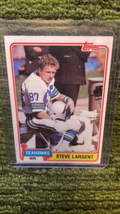 1981 Topps Steve Largent, Seattle Seahawks