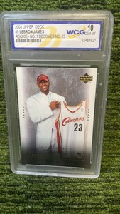 2003 Upper Deck LeBron James rookie RC graded 10