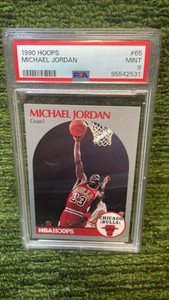 1990 NBA hHoops, Michael Jordan PSA graded MINT 9