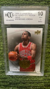 200910 Upper Deck, MJ Legacy collection gold Michael Jordan BCCG graded 10