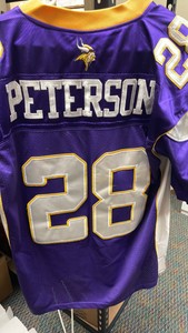 Minnesota Vikings, Adrian Peterson official On field NFL jersey