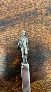 c1958 Tiffany and company sterling silver jockey themed letter opener