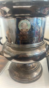 1965 Los Angeles county fair horse racing trophy