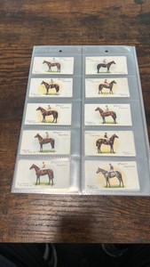 player cigarettes horse racing sports cards full set of 50
