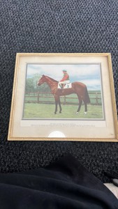 antique horse racing lithograph