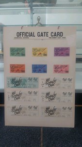 1980 Kentucky derby ticket display