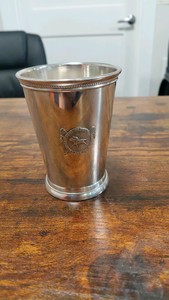 1967 silver plated 2nd place horse racing trophy from the dedham country and polo club