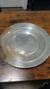 1963 silver plated suffolk downs platter