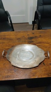 1938 silver plated hinsdale horse show platter award