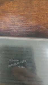 1926 miami jockey club souvenir cigarette case
