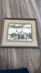 1935 white clouds horse racing photo