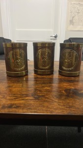 retama  polo center copper and brass mugs