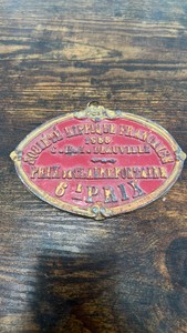 1955 French equestrian society horse and racing medal