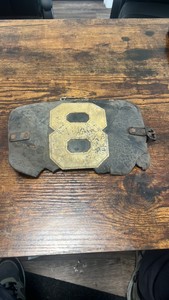 late 1800s early 1900s leather jockey identification arm band