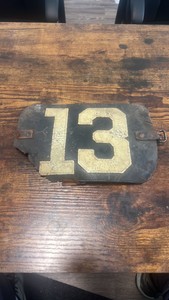late 1800s early 1900s leather jockey identification arm band