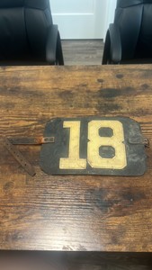 late 1800s early 1900s leather jockey identification arm band