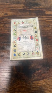 1939 badminton annual register of sporting and society fixtures and diary pocket book