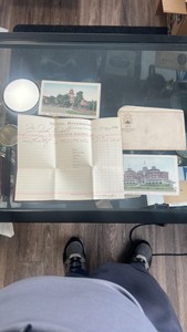 1904 lot of items from hotels in Cambridge springs Pennsylvania
