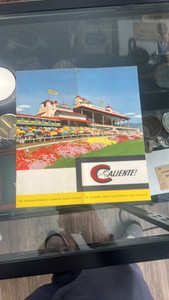 mid 1900s caliente horse racing brochure