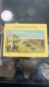 antique Parkinsons candy tin