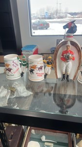 horse racing themed ceramics lot