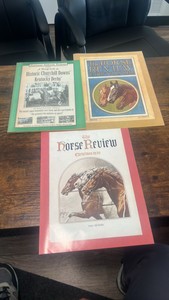 vintage horse related paper items