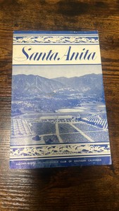 late 1930s Santa Anita racetrack booklet