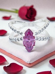 Beautiful Setting 2.00 Ct CertifiedMarquise Pink Diamond Ring