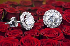 4.00 Ct Certified Diamond Solitaire Studs
