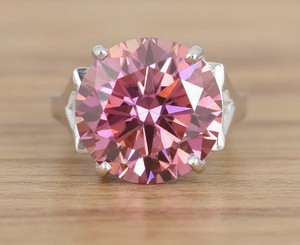 Rare 12.05 Ct Certified Pink Diamond Ring