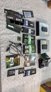 2 DVD players, USB port, memory chips.