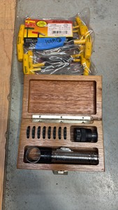 FOWLER  gauge in wood box Hex t-handles