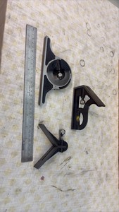 DIAL caliper AND Combination square set