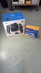AIV Wireless camera Cyber Acoustics 62W satellite and subwoofer sound system